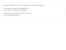 Tablet Screenshot of medplan.cz
